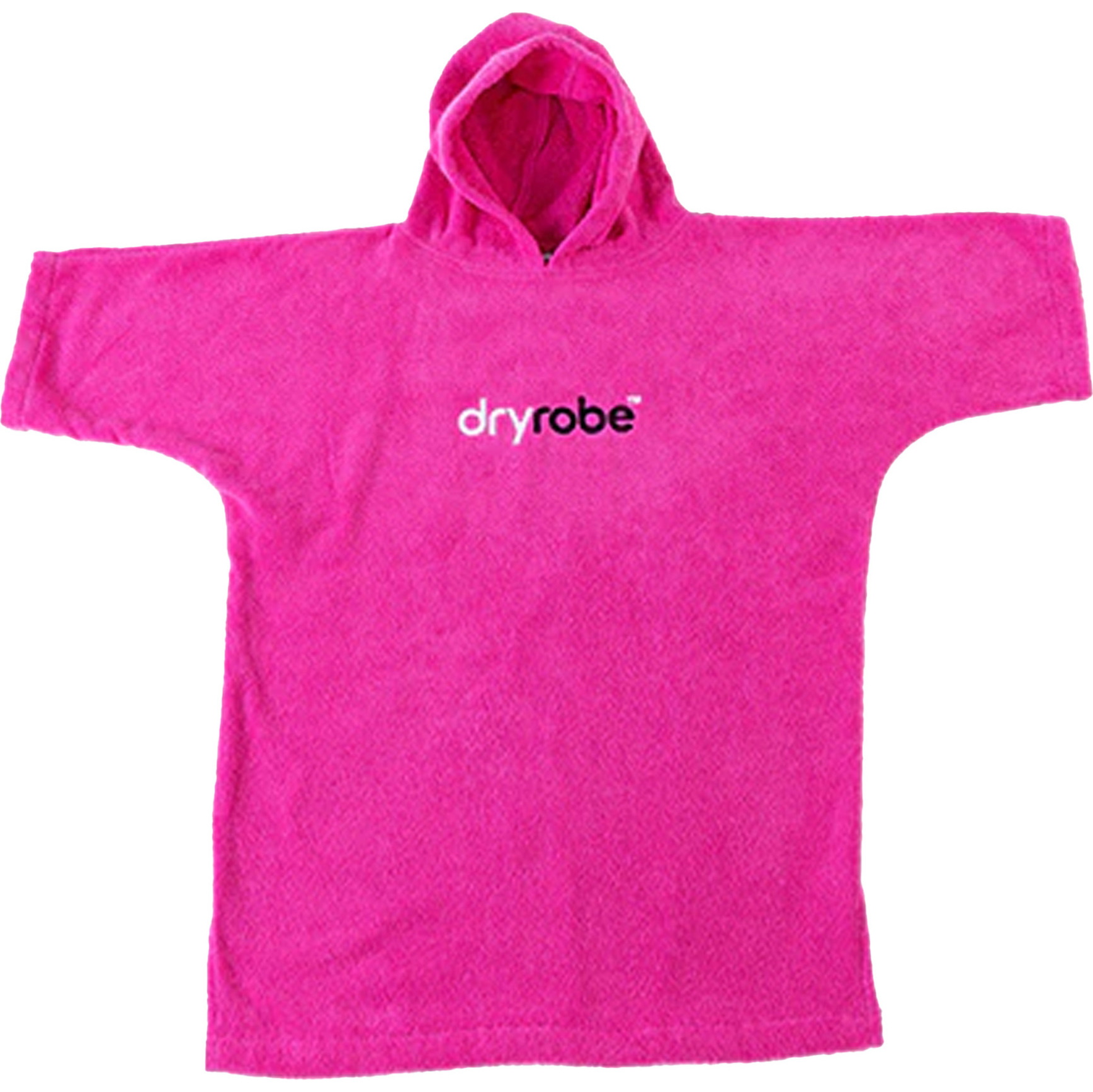 2026 Dryrobe Junior Organic Cotton Hooded Towel Robe V3DRJOCTR - Pink